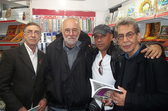 Con los colegas Mikhail Zlatkovsky, Miroslav Bartak y Kambiz Deramkbash, Turkiye 2011.